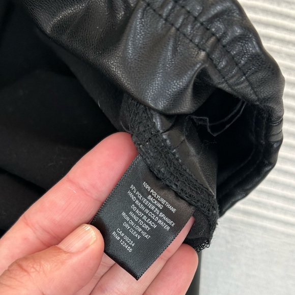 Design Lab High Waist Faux Leather Leggings - Picture 11 of 14